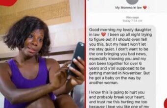 Just before wedding, mother in law sends message that changes everything