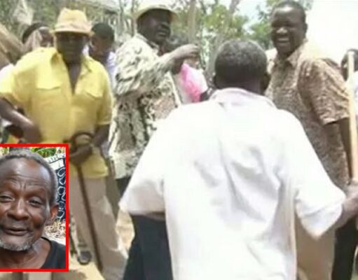 Meet man who caned Raila in Rally and what happened to him