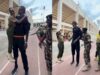 Tallest man currently..man seen lifting police officer sparks reactions
