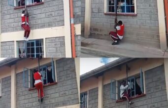 Why this students were caught on camera holding metallic pole