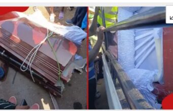 Horror as Coffin bursts open on the road and what happened to body
