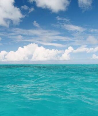 Reason why sea water is Blue