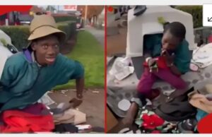 Photos of Kenyan Woman in US who lives with street Dogs . Here is why