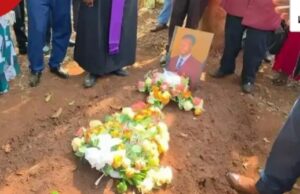 Tears as young man is Buried with no body and coffin.Here is why