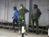 Police who killed mask vendor cries after wife threatened him