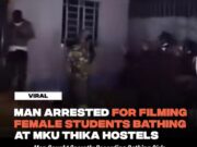 Male student at MKU caught recording Female students taking shower