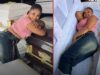 Beautiful lady buys coffin and fits herself inside gives reason and plans