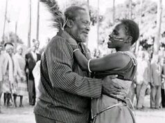 Rare photo of Jomo kenyatta dancing with lady in 1964 celebrating kenya independence